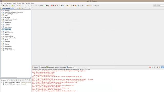 Restful Web Service using Jersey + jQuery Client Tutorial смотреть онлайн