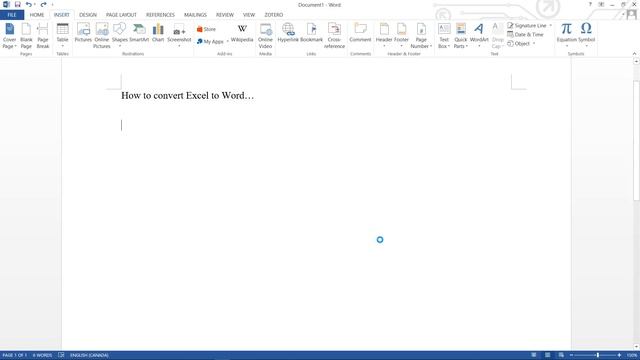 How to Convert Excel to Word Document смотреть онлайн