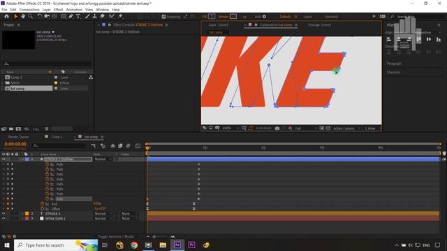 Stroke Text Reveal After Effects | After effects Tutorial смотреть онлайн