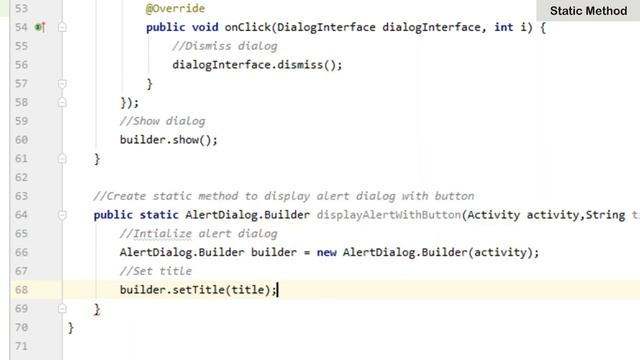How to Create Static Method in Android Studio | StaticMethod | Android Coding смотреть онлайн