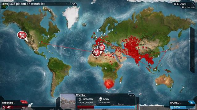 Plague Inc - Sovereign Default 3 Biohazards on Mega Brutal смотреть онлайн