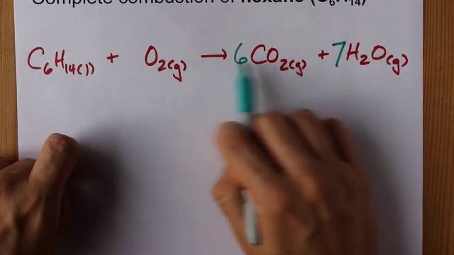 Complete Combustion of Hexane (C6H14) Balanced Equation смотреть онлайн