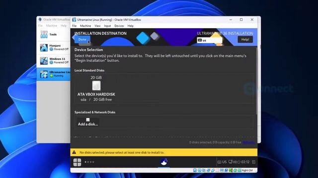 How to Install Ultramarine Linux on VirtualBox | Fedora based Linux Distro смотреть онлайн
