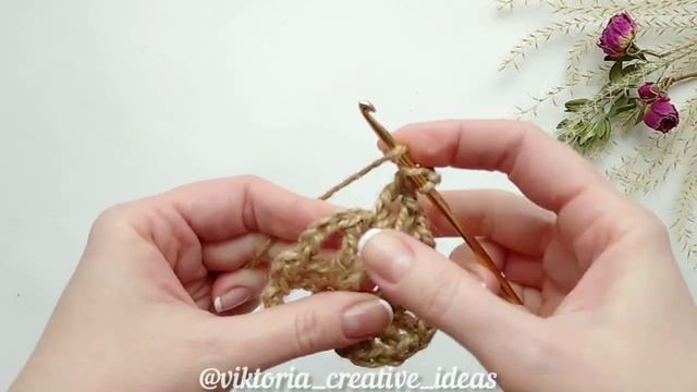 Сердце из джута крючком. Вязаное сердечко. Пасхальный декор из джутового шпагата. смотреть онлайн