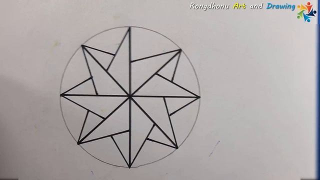 Star Polygon DRAWING || Easy And Quick Drawing смотреть онлайн
