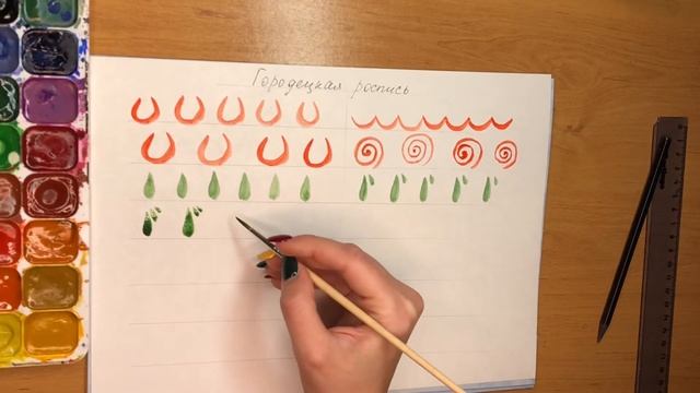 Городецкая роспись.Основные элементы смотреть онлайн