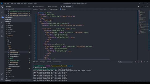 Laravel 8 Admin Panel with Roles and Permission - Part 4 Refracting the Login Page смотреть онлайн