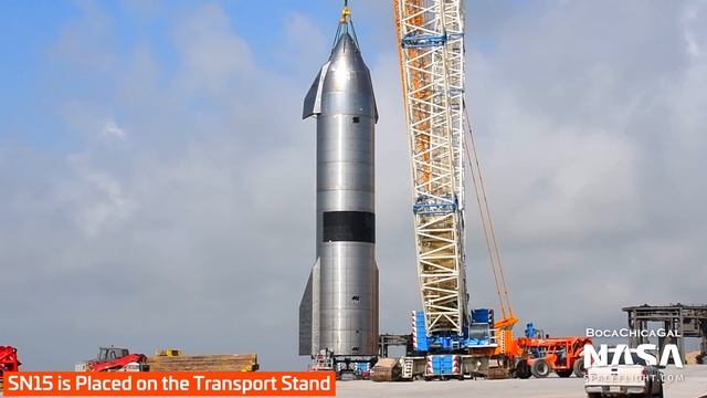 Starship SN15 Leaves the Launch Site | SpaceX Boca Chica смотреть онлайн