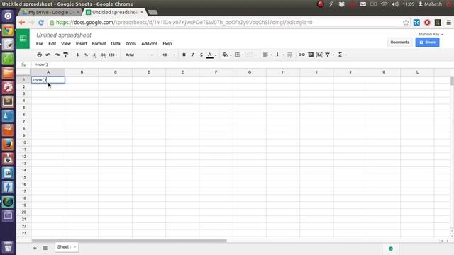 Add the Current Date Time to a Google Spreadsheet смотреть онлайн
