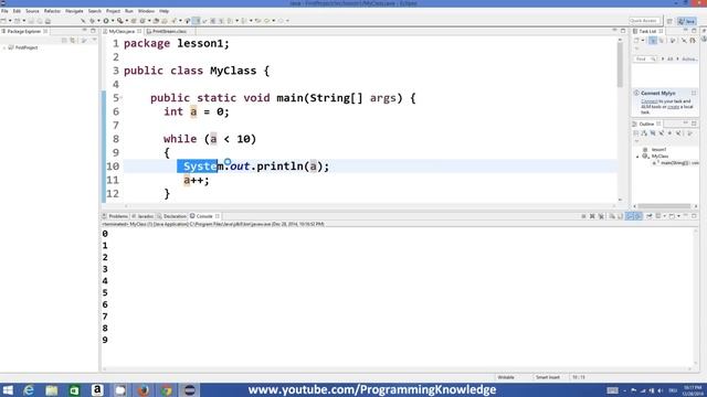 Java Tutorial For Beginners 11 - The while Statements (while Loops) смотреть онлайн