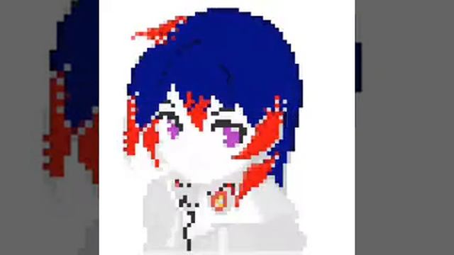 Раскрашиваем аниме квадратами смотреть онлайн
