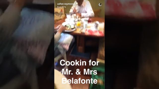 Usher cooking for guests - snapchat - july 30 2016 смотреть онлайн