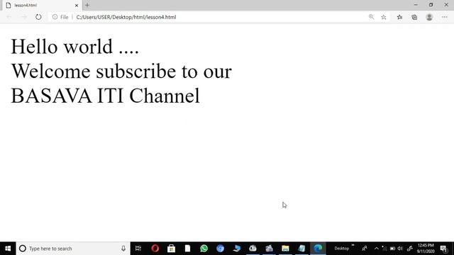 HTML PART NO -04 || BR, BOLD, ITALIC, UNDERLINE TAGS || BASAVA ITI MANVI || смотреть онлайн