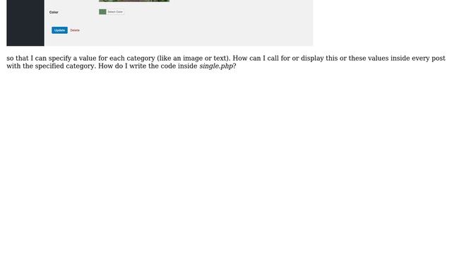 How to display a value inside a post with a specified category from a category custom field? смотреть онлайн