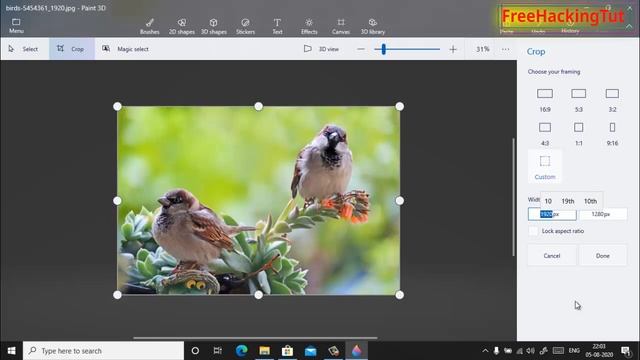 How to crop and resize an image in Windows 10 computer ? смотреть онлайн