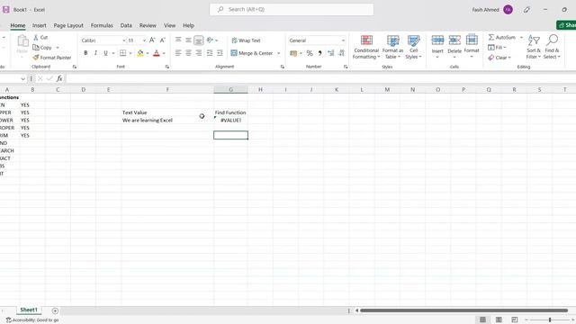 Excel Class-5| Find function in Excel in Hindi | Search Function in Hindi | Upper lower in Excel смотреть онлайн