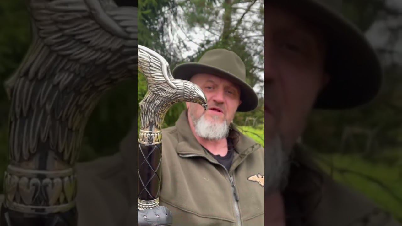 Трость с клинком Князь Беркут #трость #дамаск #беркут смотреть онлайн