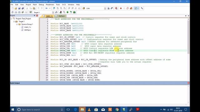 STM32 blinking led code from scratch ARM Cortex M3 PART 4 смотреть онлайн
