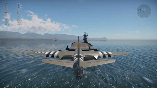 Carrier Landing - B-26 Marauder | War Thunder | Full HD смотреть онлайн