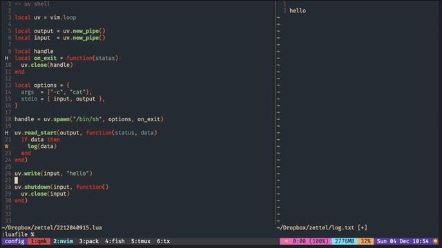 Neovim Libuv spawn #4 send input to shell command смотреть онлайн