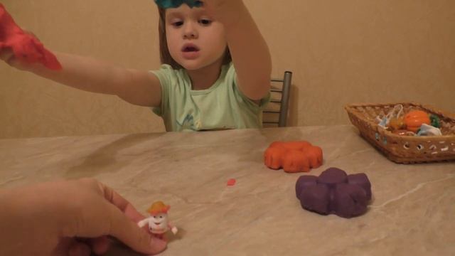 сюрпризы цветочки из пластилина PLAY DOH! Динозавры,энгри бёрдс/Dinosaurs, angry birds, ice age смотреть онлайн