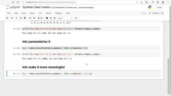how to make synthetic data in python | create synthetic data for machine learning