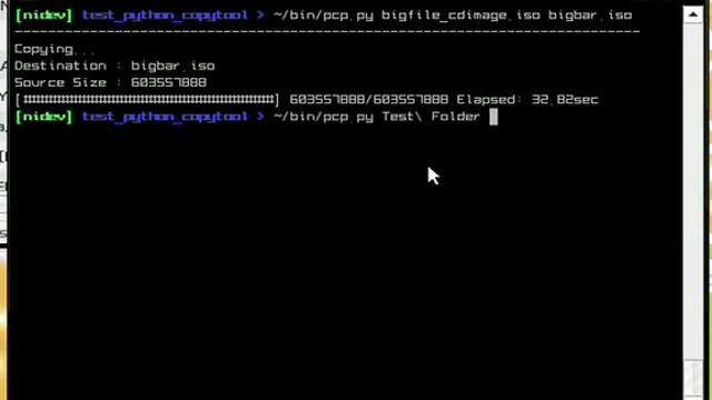 PCP(Python Replacement for /bin/cp) Testing Movie. смотреть онлайн
