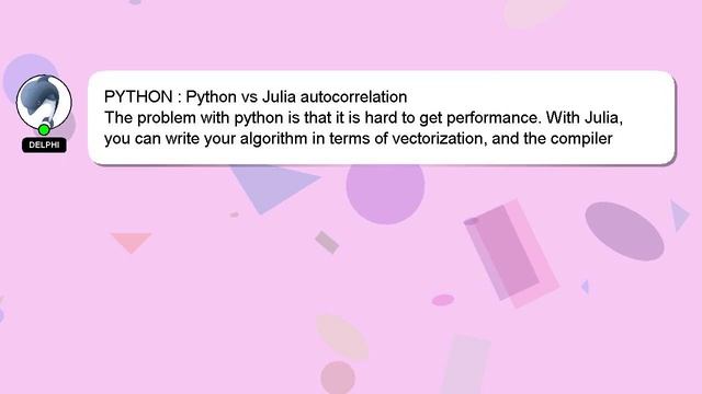 PYTHON : Python vs Julia autocorrelation смотреть онлайн