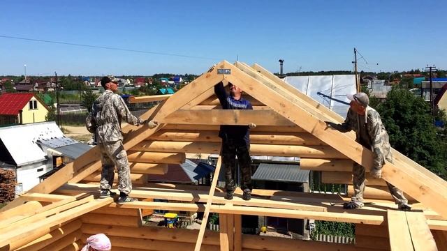 Монтаж стропильной системы в СОТ Победит 2 г Сургут смотреть онлайн