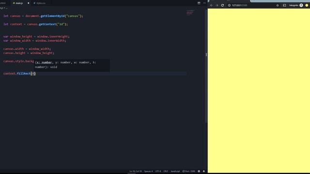 HTML5 Canvas JavaScript Tutorial | Creating Objects + Canvas Basics [#1] смотреть онлайн