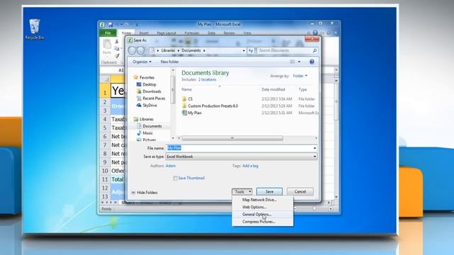 How to set a password to modify a Microsoft® Excel 2010 spreadsheet смотреть онлайн