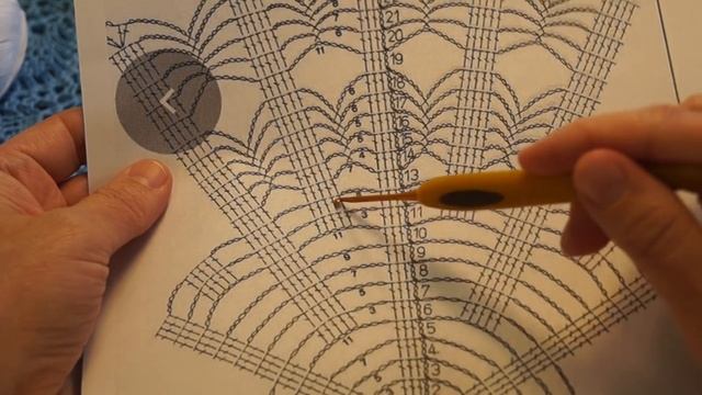 Салфетка "Снежинка" , crochet napkin ( узор № 152) смотреть онлайн