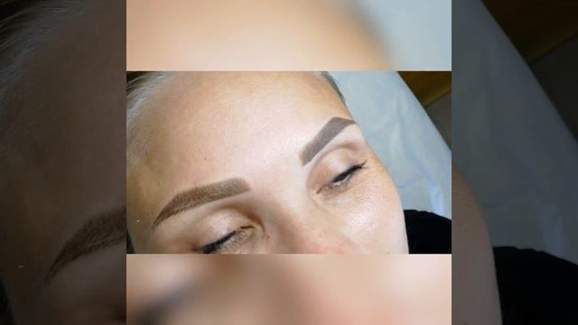 Коррекция перманентного макияжа бровей, сложная кожа смотреть онлайн