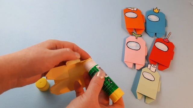 Как сделать Амонг Ас из бумаги / Among us origami/Оригами Амонг ас смотреть онлайн
