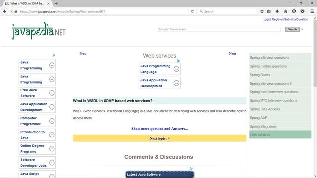 What is WSDL in SOAP based web services?
| javapedia.net смотреть онлайн