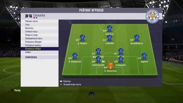 Cossacks 4-2 FC Alliance 4Stars смотреть онлайн