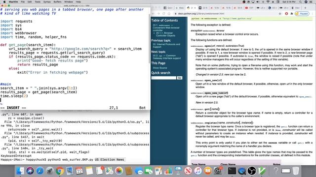 Learn how to create a WEB SURFER program in python смотреть онлайн