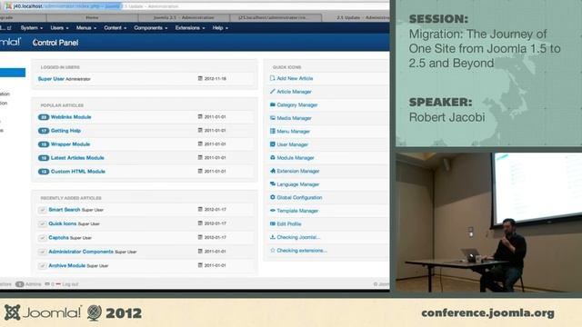 Migration: The Journey of One Site from Joomla 1.5 to 2.5 and Beyond - Robert Jacobi смотреть онлайн