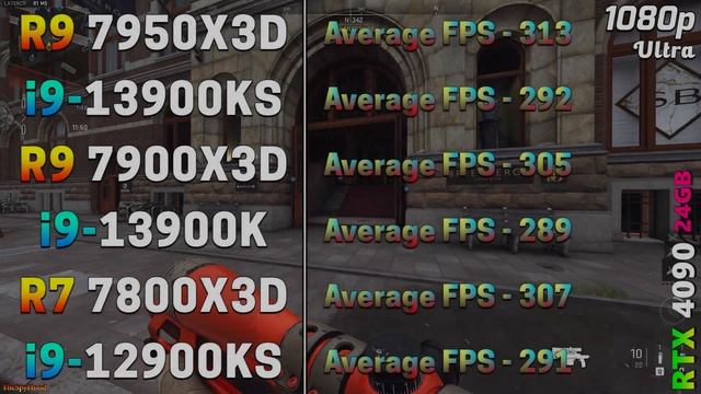 Ryzen 9 7950X3D vs i9 13900KS vs Ryzen 9 7900X3D vs i9 13900K vs Ryzen 7 7800X3D vs i9 12900KS смотреть онлайн