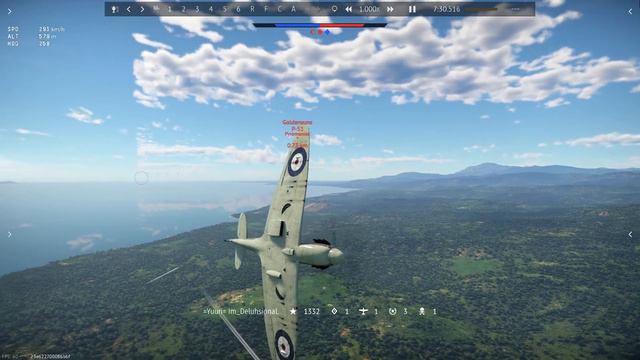 war thunder spitfire vs zero & mustang смотреть онлайн