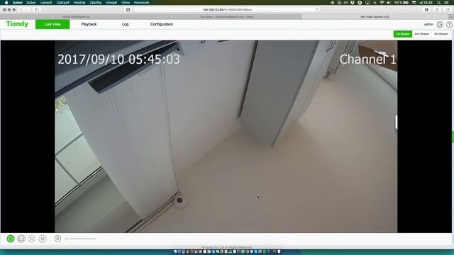 Tiandy IP camera is now pluginfree / Tiandy IP kamery sú bez pluginov смотреть онлайн