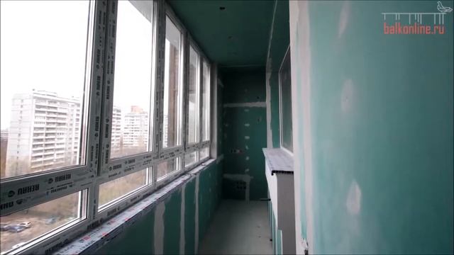 Остекление и утепление шестиметровой лоджии с покраской стен – «Балконлайн» смотреть онлайн