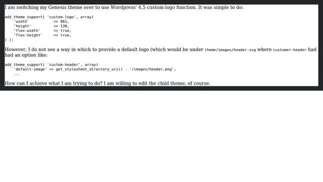 Wordpress: Display a default image for custom-logo смотреть онлайн
