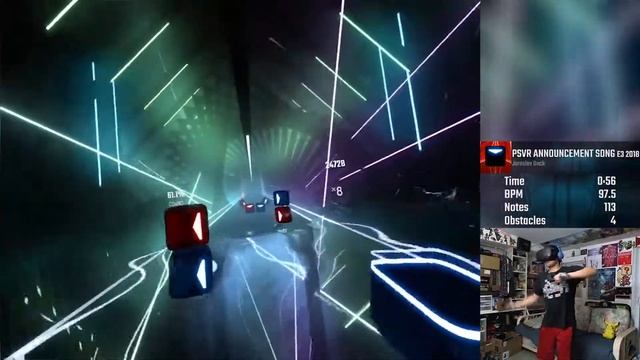 PSVR Announcement Song [FC] Beat Saber Custom Song [Expert] смотреть онлайн
