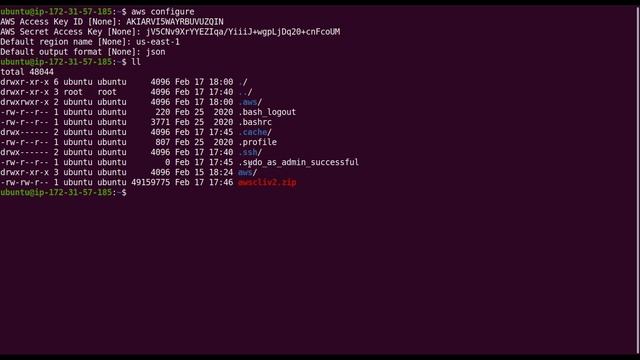 Install & Configure AWS Cli in Ubuntu Linux смотреть онлайн