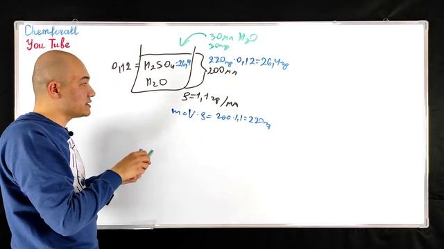 К 200 мл раствора (ρ = 1,1 г/мл) с массовой долей серной кислоты 0,12 добавили 30 г воды смотреть онлайн