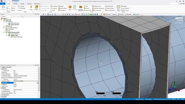 Beam, shell and solid modelling - Ansys Mechanical 2020R2 смотреть онлайн
