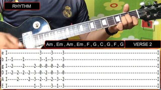 MISS KITA - JBROTHERS FULL GUITAR TUTORIAL WITH TABS (INTRO, GUITAR SOLO , LEAD , FILLS, CHORDS