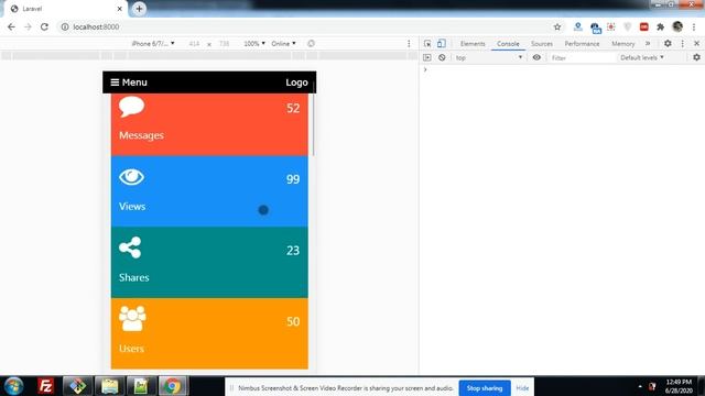 Laravel 7 Admin Dashboard Template Free смотреть онлайн