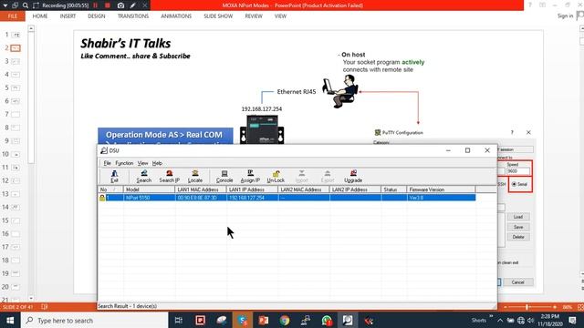 How to Configure Ethernet to Serial Converter MOXA NPORT Operation Mode as REALCOM смотреть онлайн